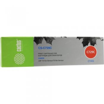 Картридж Cactus CS-C729C Cyan для Canon LBP7010/7018