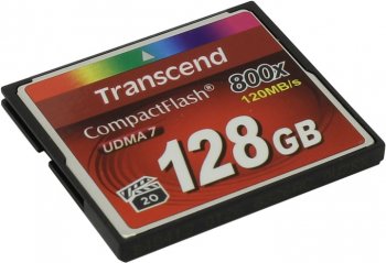 Карта памяти Transcend <TS128GCF800> CompactFlash Card 128Gb 800x