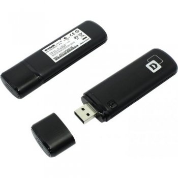 Адаптер беспроводной связи D-Link <DWA-182> Wireless AC1200 Dual Band USB Adapter (802.11a/g/n/ac, 867Mbps)