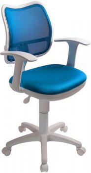 Кресло детское Бюрократ CH-W797 спинка сетка голубой сиденье голубой TW-55 сетка/ткань (пластик белый)