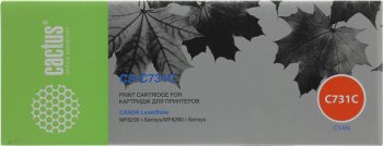 Картридж CACTUS Cartridge CS-C731C голубой для Canon LaserBase MF8230 i-Sensys/MF8280 i-Sensys (1800стр.)