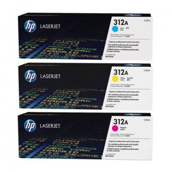 Картридж HP 312A CF440AM голубой/желтый/пурпурный тройная упак. (2400стр.) для CLJ Pro M476