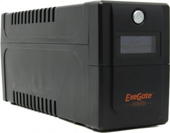 Источник бесперебойного питания 800VA Exegate Power Smart <ULB-800 LCD> <212517> защита телефонной линии/RJ45, USB