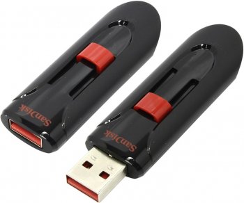 Накопитель USB SanDisk Cruzer Glide <SDCZ60-128G-B35> USB2.0 Flash Drive 128Gb (RTL)