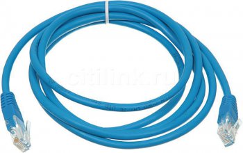 Кабель UTP Patchcord molded 5E Copper 2m Blue