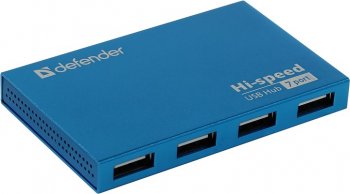 Концентратор USB 2.0 Defender SEPTIMA SLIM (7 портов, БП 2A)