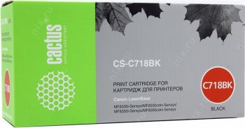Картридж Cactus CS-C718BK Black для Canon i-SENSYS MF8330