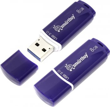 Накопитель USB SmartBuy Crown <SB8GBCRW-Bl> USB3.0 Flash Drive 8Gb (RTL)