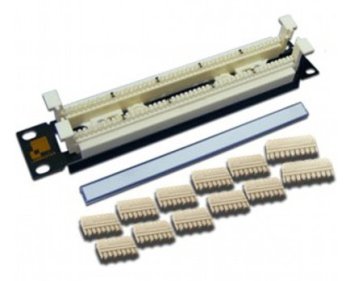 Кросс-бокс LANMASTER (LAN-RS110-100FT) 100-парный 110 19" 1U. блоки в комплекте