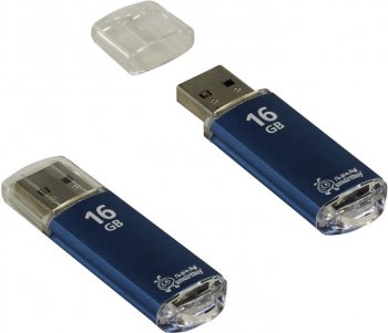 Накопитель USB SmartBuy V-Cut <SB16GBVC-B> USB2.0 Flash Drive 16Gb (RTL)