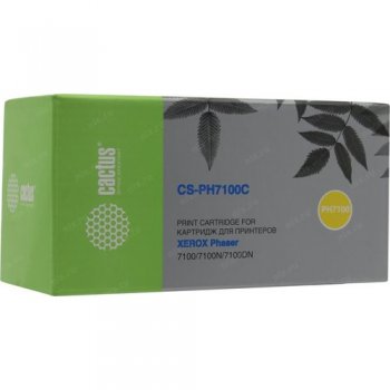 Картридж Cactus CS-PH7100C 106R02606 голубой для Xerox Phaser 7100/7100N/7100DN (4500стр.)