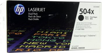 Картридж HP 504X CE250XD черный двойная упак. (21000стр.) для CLJ CP3525/CM3530