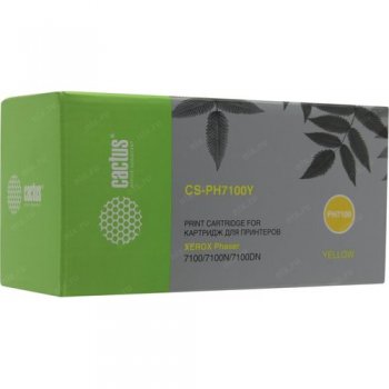 Картридж Cactus CS-PH7100Y 106R02608 желтый для Xerox Phaser 7100/7100N/7100DN (4500стр.)