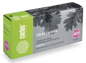 Картридж Cactus CS-CLT-K409S черный для Samsung CLP-310/315/CLX-3170/3175/3175FN (1500стр.)