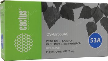 Картридж Cactus CS-Q7553A(S) для HP LJ P2015/2014 P2727mfp