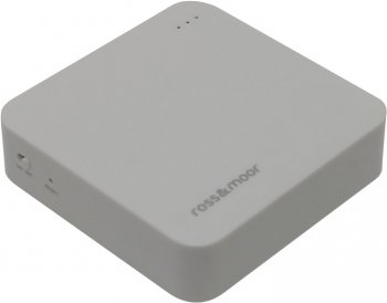 Портативный аккумулятор /Wi-Fi Router Ross&Moor PB-X5 <White> (2xUSB 1A, 5200mAh, RJ-45, Li-lon)