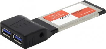 Адаптер интерфейса Orient <EX3U2> Adapter Express Card/34mm-->USB3.0 2 port + Б.П.