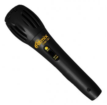 Микрофон проводной Ritmix RDM-130 черный 3м