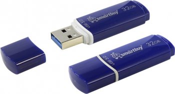 Накопитель USB SmartBuy Crown <SB32GBCRW-Bl> USB3.0 Flash Drive 32Gb (RTL)