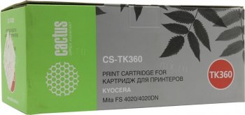 Картридж Cactus CS-TK360 Black для Kyocera FS-4020/4020DN