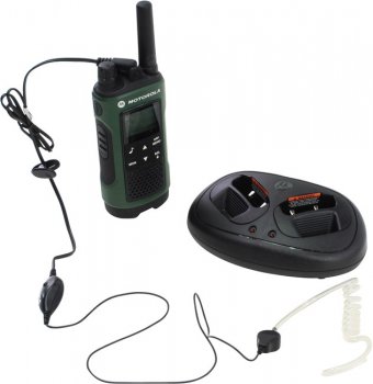 Радиостанция портативная Motorola <TLKR-T81 Hunter> портативная радиостанция (PMR446, 10км, 8 каналов, LCD, з/у, NiMH) <P14MAA03A1BM>