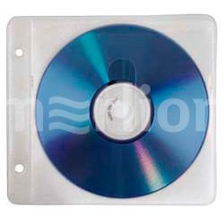 Конверты для оптических дисков Hama H-84101 для 2 CD/DVD с перфорацией для портмоне с кольцами 50 шт. белый/прозрачный