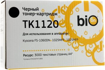 Картридж Bion BCR-TK-1120 для Kyocera FS1060DN/1125MFP/1025MFP(3000 стр.),Черный, с чипом