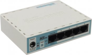 Маршрутизатор MikroTik <RB750r2> RouterBOARD hEX Lite (4UTP 100Mbps, 1WAN)