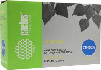 Картридж Cactus CS-CE402A CE402A желтый (6000стр.) для HP CLJ M551