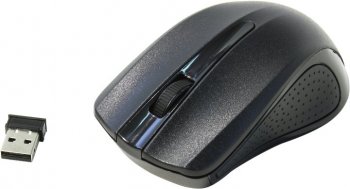 Мышь беспроводная OKLICK Wireless Optical Mouse <485MW> <Black> (RTL) USB 3btn+Roll <997819>