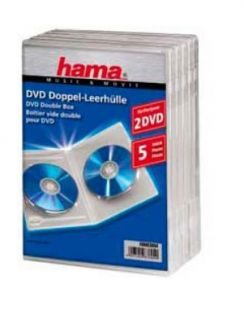 Коробка Hama H-83894 Jewel Case для 2xDVD 5 шт. пластик прозрачный
