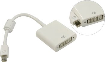 Переходник Hama miniDisplayPort (m) DVI-D (f) 0.1м (00053248) феррит.кольца