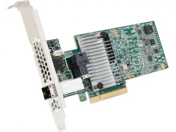 Контроллер RAID LSI MegaRAID SAS9380-4i4e SGL (LSI00439) SAS 12G, (PCI-E 3.0 x8, LP) , RAID 0,1,10,5,6, 8port (1*intSFF8643 + 1*extSFF8644),1GB onboar