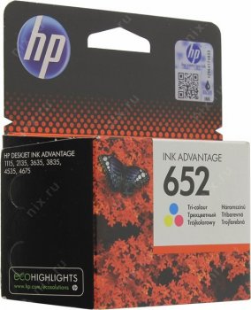 Картридж HP F6V24AE (№652) Color для Deskjet Ink Advantage 1115/2135/3635/3835/4535/4675
