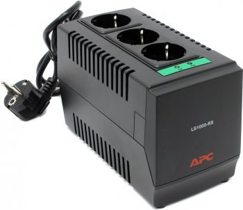 Стабилизатор напряжения APC < LS1000-RS > (вх.184 ~ 284V, 3 розетки евро.стандарт)