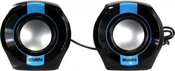Колонки SVEN 150 Black-Blue (2x2,5W, питание от USB)