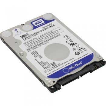 Жесткий диск 500 Гб SATA 6Гб/s Western Digital Blue <WD5000LPCX(-08)> 2.5" 5400 rpm 16Mb