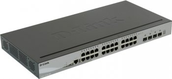 Коммутатор D-Link <DGS-1510-28X> управляемый (24UTP 1000Mbps + 4SFP+)