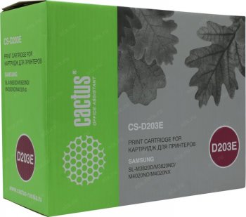 Картридж Cactus CS-D203E черный для Samsung SL-M3820D/M3820ND/M4020ND/M4020NX (10000стр.)