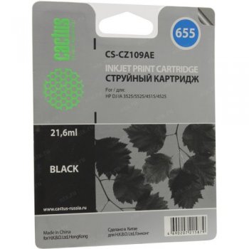 Картридж Cactus CS-CZ109AE Black для hp DJ 3525/5525/4515/4525