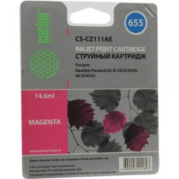 Картридж Cactus CS-CZ111AE Magenta для hp DJ 3525/5525/4515/4525