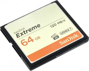 Карта памяти SanDisk Extreme <SDCFXSB-064G-G46> CompactFlash Card 64Gb