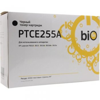 Картридж Bion CE255A для HP LaserJet Enterprise M525/P3015, HP LaserJet Pro M521 (6000 стр.), Черный, с чипом