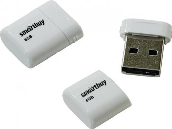 Накопитель USB SmartBuy Lara series <SB8GBLara-W> USB2.0 Flash Drive 8b (RTL)
