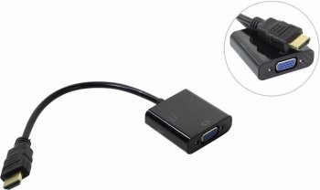 Переходник Orient <C100> HDMI (M) -> VGA (15F) + audio