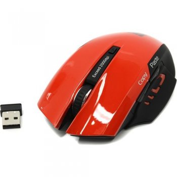 Мышь беспроводная Jet.A Comfort Wireless Optical Mouse <OM-U54G Red> (RTL) USB 6btn+Roll