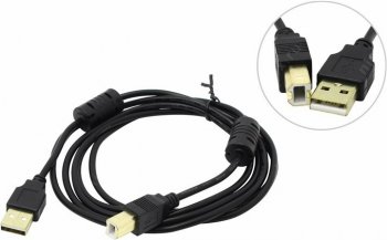 Кабель Exegate <EX138946RUS> USB 2.0 A-->B 1.8м 2 фильтра