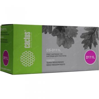 Картридж Cactus CS-D111L черный для Samsung Xpress M2022/M2020/M2021/M2020W/M2070 (1800стр.)