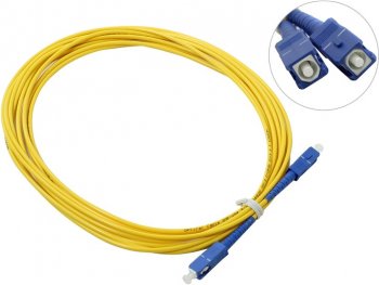Кабель волоконно-оптический Patch cord ВО, SC-SC, Simplex, SM 9/125 5м Multico
