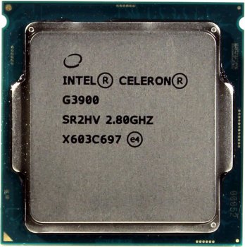 Процессор Intel Celeron G3900 2.8 GHz/2core/SVGA HD Graphics 510/0.5+2Mb/51W/8GT/s LGA1151